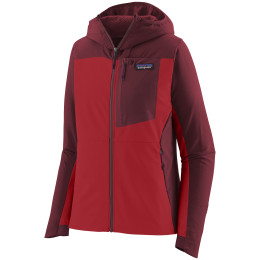 Veste softshell femme Patagonia R1 CrossStrata Hoody rouge Touring Red