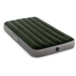 Matelas goflable Intex Twin Dura-With Battery Pump girs grey