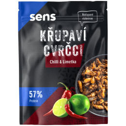 Grillons comestibles Sens Křupaví & pražení cvrčci - Chilli & Limetka