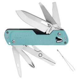 Outil multifonction Leatherman Free T4 bleu clair arctic
