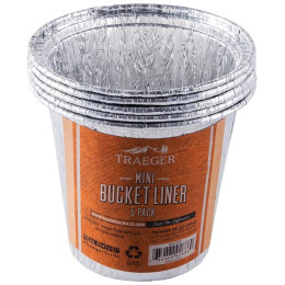 Accessoire barbecue Traeger MINI BUCKET LINER - 5 PACK argenté