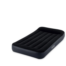 Lit gonflable Intex Twin Pillow Rest Classic bleu foncé