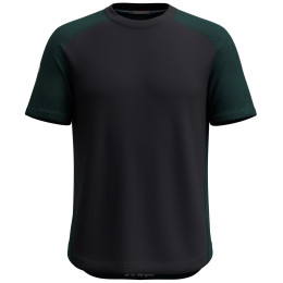 T-shirt homme Smartwool M Active Mesh Short Sleeve noir/vert evergreen/black