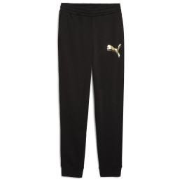 Pantalon de survêtement femmes Puma ESS METALLIC Sweatpants FL noir PUMA Black-Metallic Gold