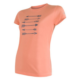 T-shirt fonctionnel femme Sensor Coolmax Fresh Šípy kr.r. orange Apricot