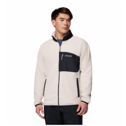 Sweat-shirt homme Columbia Fast Trek™ Overlay Full Zip beige Dark Stone, Black