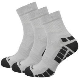 Chaussettes MOOA Silver Bamboo Mid 3-pack gris Grey/Grey