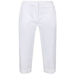 Pantalon 3/4 femme Regatta Bayla Capri blanc White