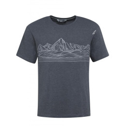 T-shirt homme Chillaz Relaxed Mountain Skyline vert black melange