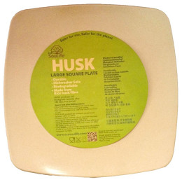 Assiette EcoSouLife Square Plate large naturel