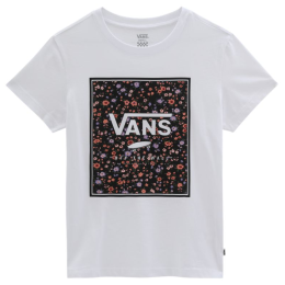 T-shirt femme Vans Wm Boxed In Rose Crew blanc White