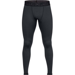 Leggings homme Under Armour ColdGear Leggings vert Black//Charcoal
