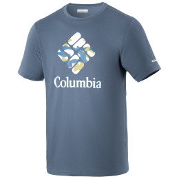 T-shirt homme Columbia M Rapid Ridge Graphic Tee bleue Dark Mountain, CSC Camo Graphic