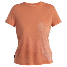 T-shirt fonctionnel femme Icebreaker Women Merino Core SS Tee Plume orange Ember