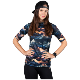 T-shirt fonctionnel femme Drexiss All Alpine Peaks Coolmax