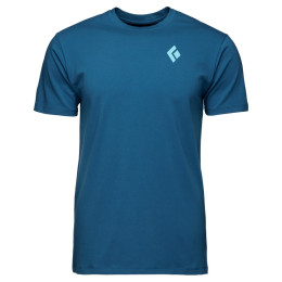 T-shirt homme Black Diamond M BD MOUNTAIN BADGE SS TEE bleue Astral Blue
