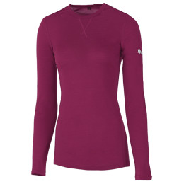 T-shirt femme Zulu Merino 160 Long violet Purple