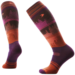 Chaussettes de ski Smartwool W Snowboard Full Cushion Twilight violet / orange PURPLE IRIS