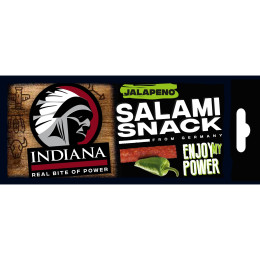 Salami séché Indiana Jerky Salami Jalapeno 18g