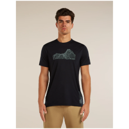 T-shirt fonctionnel homme Icebreaker Merino Blend 125 Cool-Lite™ Sphere SS Tee Beta noir BLACK