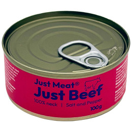 Boîte de conserve Just Meat Hovězí krk 100 g rouge