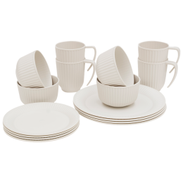 Set de vaisselle Outwell Delish 4 Person Dinner Set beige Sandstone
