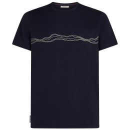 T-shirt homme Icebreaker Men Merino 150 Tech Lite SS Tee Mountain Pulse bleu foncé Midnight Navy