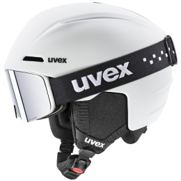 Ensemble casque et lunettes Uvex Viti set blanc mat white matt