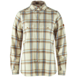 Chemise femme Fjällräven Övik Heavy Flannel Shirt W beige Chalk White-Fossil