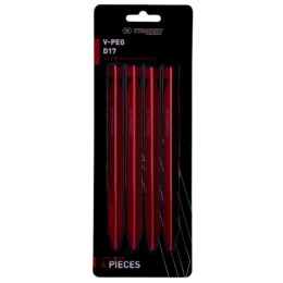 Jeu de piquets Trimm kolík V-PEG - D17 - sada 4 ks rouge bordo anodized