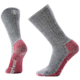 Chaussettes Smartwool Mountaineer Classic Edition Max Cushion rouge / gris BLACK