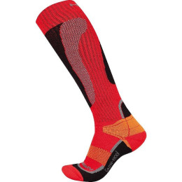 Chaussettes hautes Husky Snow-wool rouge