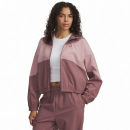 Veste femme Under Armour Rival Woven Jkt Hd rose MaroonMist/TourmalinePink/MaroonMist