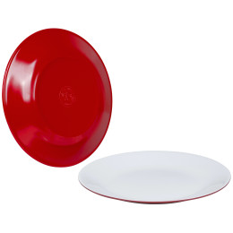 Set d'assiettes Bo-Camp Dinner plate Two tone - 4ks rouge Red