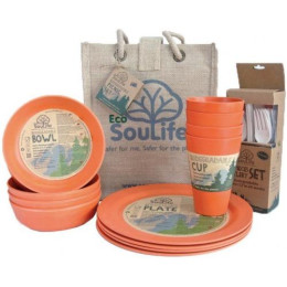 Set pique-nique EcoSouLife Piknikový Set EcoSouLife pro 4 orange