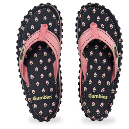 Tongs femme Gumbies Primrose noir / rose Primrose