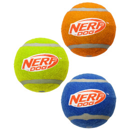 Jouet pour chien Nerf Dog Squeak Tennis Ball 3 pcs