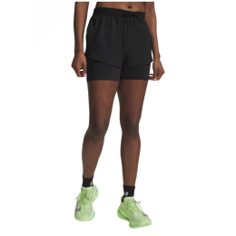 Shorts femme Under Armour Velociti Pro 4" 2N1 Short noir Ultimate Black / / Reflective