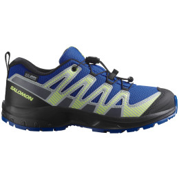 Chaussures enfant Salomon Xa Pro V8 Waterproof bleu Nautical Blue / Black / Sharp Green