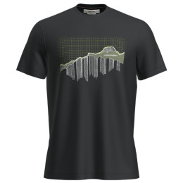 T-shirt homme Icebreaker Men Merino 150 Tech Lite III SS Tee Pinnacle Grid vert Black