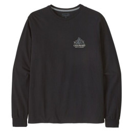 T-shirt homme Patagonia M's L/S Chouinard Crest Responsibili-Tee noir Black