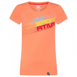 T-shirt femme La Sportiva Stripe Evo T-Shirt W orange Flamingo