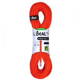 Corde d'escalade Beal Karma 9,8 mm (70 m) orange SOLID ORANGE