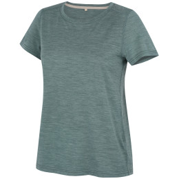T-shirt femme MOOA Merino Lyolite Horizon 150 Comfy bleu dusty teal