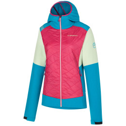 Veste femme La Sportiva Kap Hybrid Hoody W rose / bleu Cerise/Crystal
