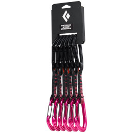 Dégaines Black Diamond Hotforge Hybrid Quickpack 12cm noir / rose UltraPink