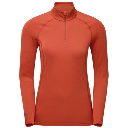 T-shirt fonctionnel femme Montane Dart Xt Zip Neck rouge Saffron Red