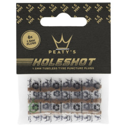 Kit de réparation Peaty´s Holeshot sada náhradních knotů (6X 1.5Mm) brun