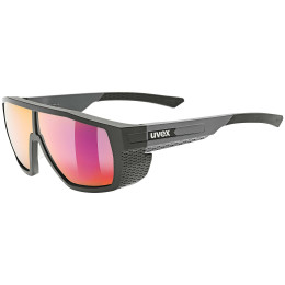 Lunettes Uvex MTN STYLE P noir / gris BLACK-GREY MATT/MIR.RED