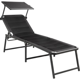 Chaise longue Brunner Aravel 3D High Duna vert Black